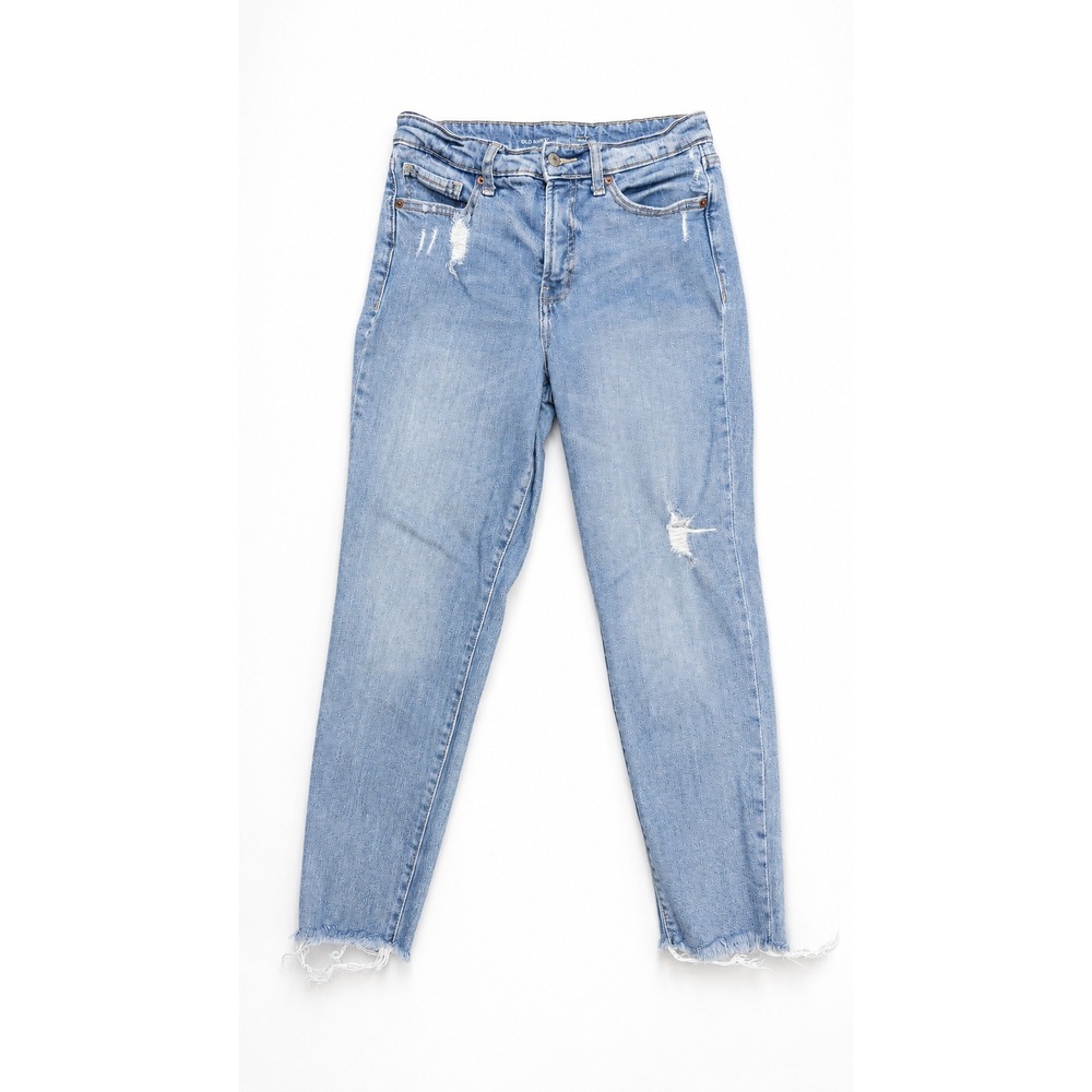 Old Navy O.G. Straight High Rise Jeans Women's Size 6 Light Wash